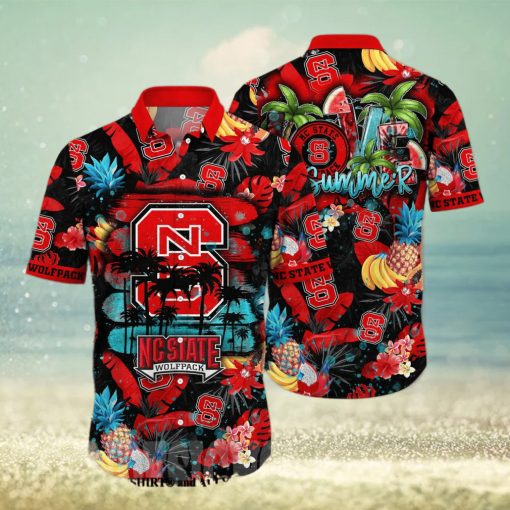 NC State Wolfpack NCAA Floral Classic Full Print Hawaiian Shirt