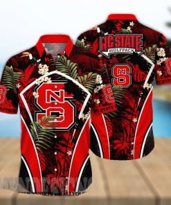 NC State Wolfpack NCAA Flower All Over Printed 3D Hawaiian Shirt