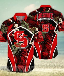 NC State Wolfpack NCAA Flower All Over Printed 3D Hawaiian Shirt