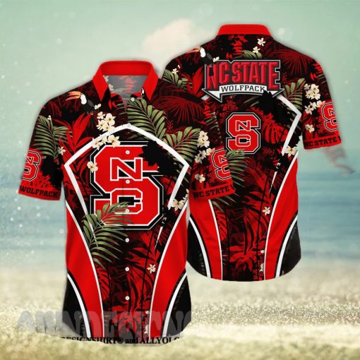 NC State Wolfpack NCAA Flower All Over Printed 3D Hawaiian Shirt