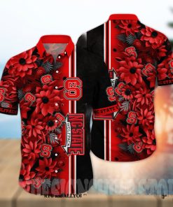 NC State Wolfpack NCAA Flower Full Print Classic Hawaiian Shirt