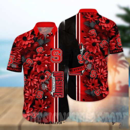 NC State Wolfpack NCAA Flower Full Print Classic Hawaiian Shirt