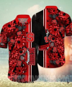 NC State Wolfpack NCAA Flower Full Print Classic Hawaiian Shirt