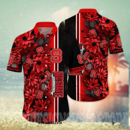 NC State Wolfpack NCAA Flower Full Print Classic Hawaiian Shirt