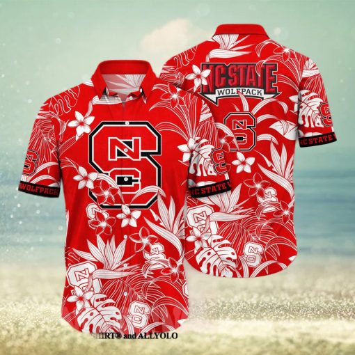 NC State Wolfpack NCAA Flower Full Printed Hawaiian Shirt