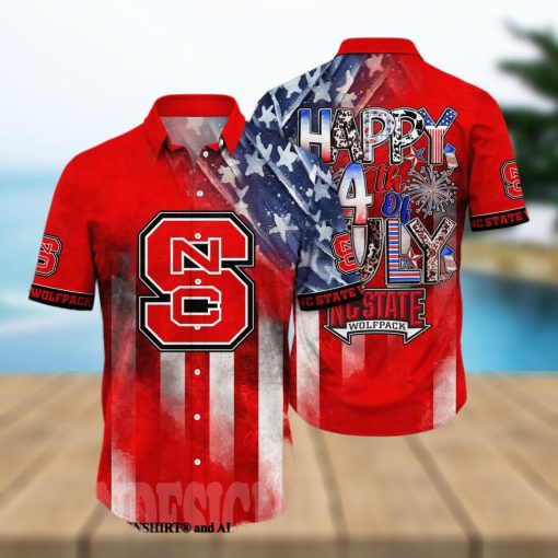 NC State Wolfpack NCAA Independence Day Full Printed Classic Hawaiian Shirt