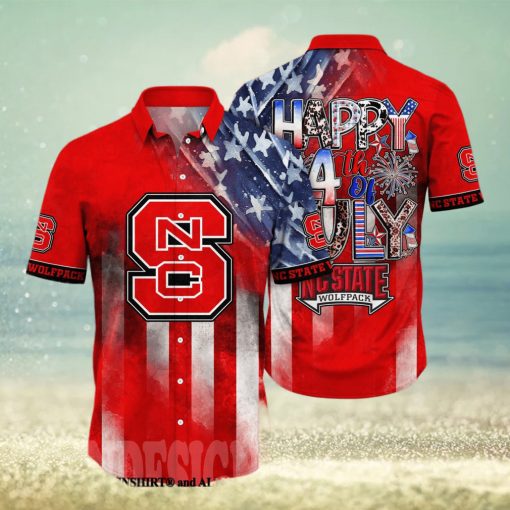 NC State Wolfpack NCAA Independence Day Full Printed Classic Hawaiian Shirt