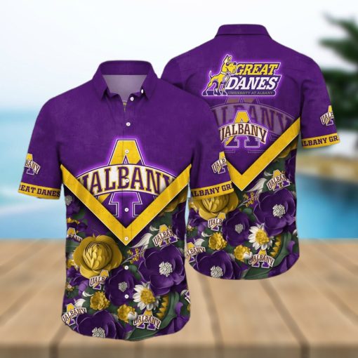 NCAA Albany Great Danes Hawaiian Shirt Beach Gift For Him