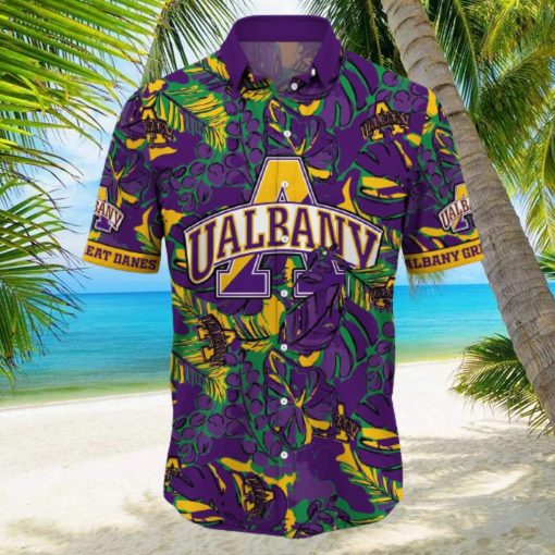 NCAA Albany Great Danes Hawaiian Shirt Gift For Beach Trip hawaiian shirt