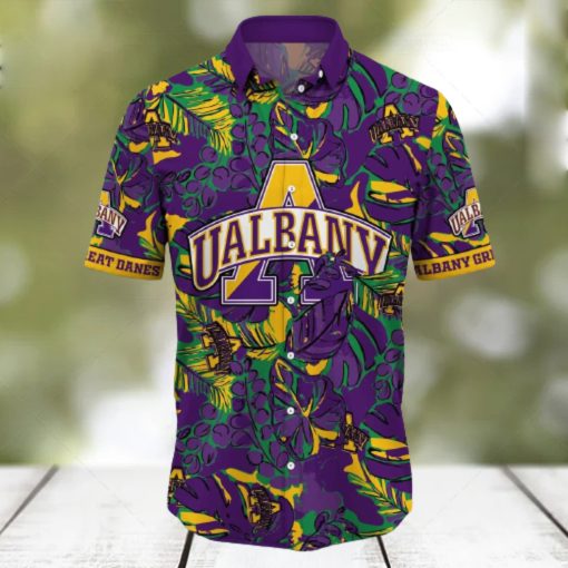 NCAA Albany Great Danes Hawaiian Shirt Gift For Beach Trip hawaiian shirt