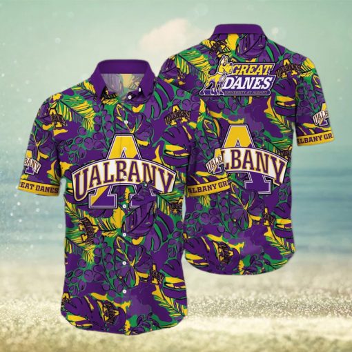 NCAA Albany Great Danes Hawaiian Shirt Gift For Beach Trip