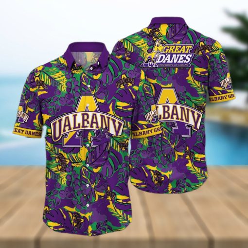 NCAA Albany Great Danes Hawaiian Shirt Gift For Beach Trip