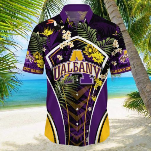 NCAA Albany Great Danes Hawaiian Shirt Gift For Beach Vacation hawaiian shirt