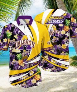 NCAA Albany Great Danes Hawaiian Shirt Pineapple Pattern Beach Gift For Friend