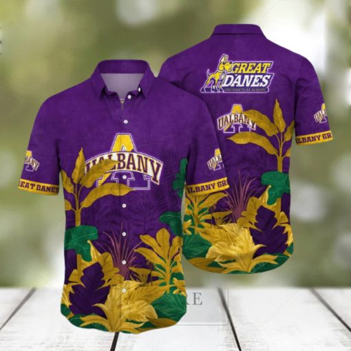 NCAA Albany Great Danes Hawaiian Shirt Summer Vacation Gift hawaiian shirt