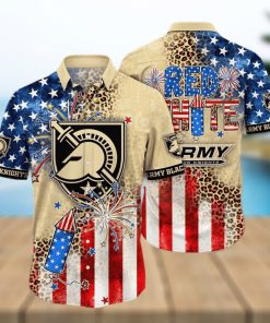 NCAA Army Black Knights Hawaiian Shirt Fireworks Independence Day