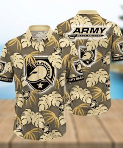 NCAA Army Black Knights Hawaiian Shirt Palm Leaves Pattern Gift For Beach Trip