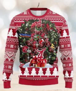 NCAA Christmas Alabama Crimson Tide Tree Ugly Christmas Fleece Sweater For Men Women