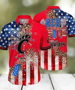 NCAA Cincinnati Bearcats Hawaiian Shirt Fireworks Independence Day Gift For Cool Friends