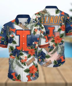 NCAA Illinois Fighting Illini Hawaiian Shirt Aloha Forest Gift For Best Friend