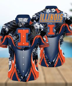 NCAA Illinois Fighting Illini Hawaiian Shirt Beach Lovers Gift