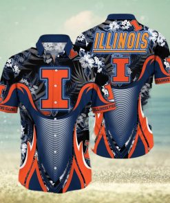 NCAA Illinois Fighting Illini Hawaiian Shirt Beach Lovers Gift