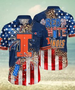 NCAA Illinois Fighting Illini Hawaiian Shirt Independence Day