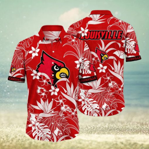 NCAA Louisville Cardinals Hawaiian Shirt Gift For Beach Trip