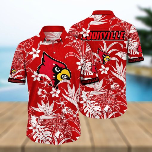 NCAA Louisville Cardinals Hawaiian Shirt Gift For Beach Trip