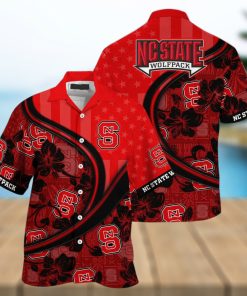 NCAA NC State Wolfpack Hawaiian Shirt Customize Name Beach Vacation Gift