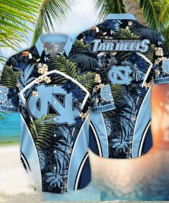 NCAA North Carolina Tar Heels Hawaiian Shirt Palm Leaves Pattern Practical Beach Gift