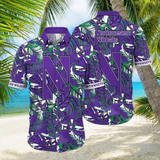 NCAA Northwestern Wildcats Hawaiian Shirt Beach Gift For Him