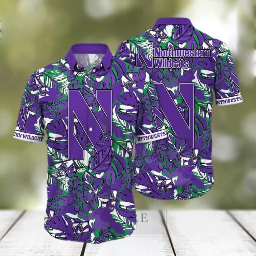 NCAA Northwestern Wildcats Hawaiian Shirt Beach Gift For Him