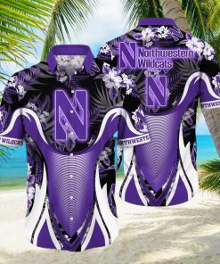 NCAA Northwestern Wildcats Hawaiian Shirt Gift For Beach Trip