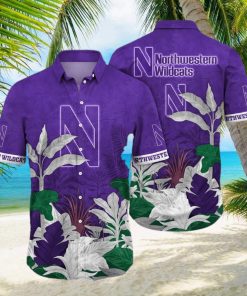 NCAA Northwestern Wildcats Hawaiian Shirt Gift For Beach Vacation