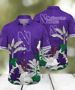 NCAA Northwestern Wildcats Hawaiian Shirt Gift For Beach Vacation