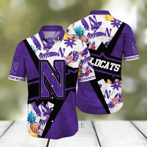 NCAA Northwestern Wildcats Hawaiian Shirt Summer Beach Gift