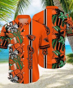 Oregon State Beavers NCAA Flower Hawaiian Shirt Outfit 3D Shirt