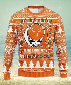 NCAA Texas Longhorns Grateful Dead Fleece 3D Sweater For Men And Women Gift Ugly Christmas