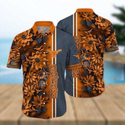 NCAA Texas Longhorns Hawaiian Shirt Aloha Shirt Beach Gift For Men’s