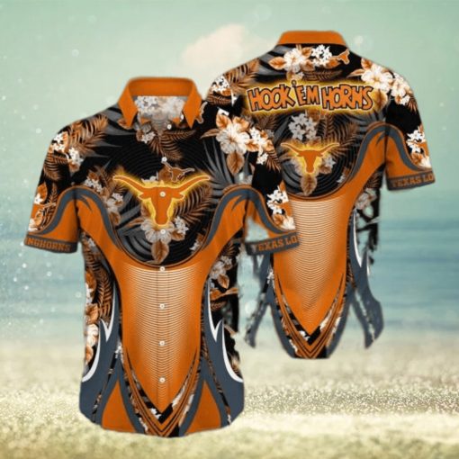 NCAA Texas Longhorns Hawaiian Shirt Aloha Shirt Gift For Beach Vacation