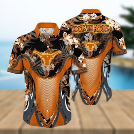 NCAA Texas Longhorns Hawaiian Shirt Aloha Shirt Gift For Beach Vacation