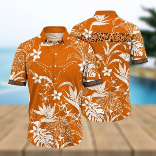 NCAA Texas Longhorns Hawaiian Shirt Aloha Shirt Summer