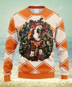 NCAA Texas Longhorns Pub Dog Christmas Ugly 3D Sweater For Men And Women Gift Ugly Christmas