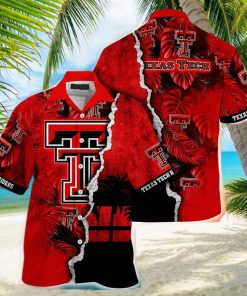 NCAA Texas Tech Red Raiders Hawaiian Shirt Custom Name Beach Gift For Him shirt