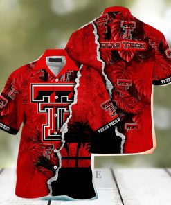 NCAA Texas Tech Red Raiders Hawaiian Shirt Custom Name Beach Gift For Him shirt