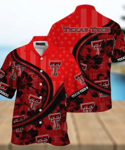 NCAA Texas Tech Red Raiders Hawaiian Shirt Custom Name Summer Gift For Friend