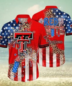 NCAA Texas Tech Red Raiders Hawaiian Shirt Fireworks Independence Day