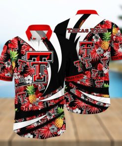 NCAA Texas Tech Red Raiders Hawaiian Shirt Pineapple Pattern Summer Vacation Gift