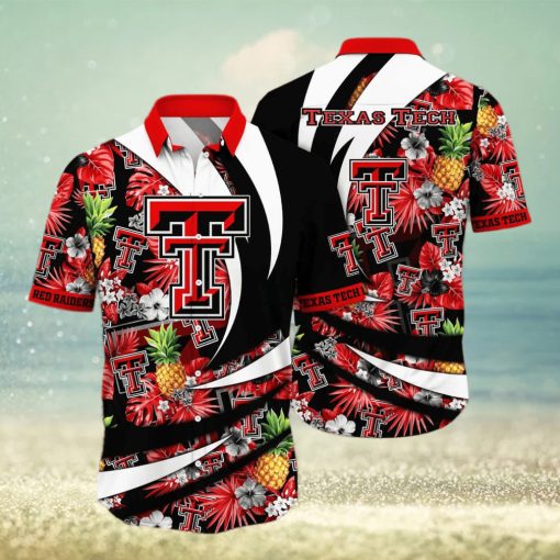 NCAA Texas Tech Red Raiders Hawaiian Shirt Pineapple Pattern Summer Vacation Gift